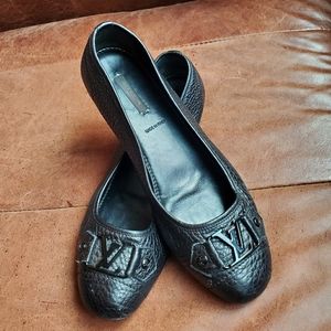 Louis Vuitton 'Oxford' ballet flats in black